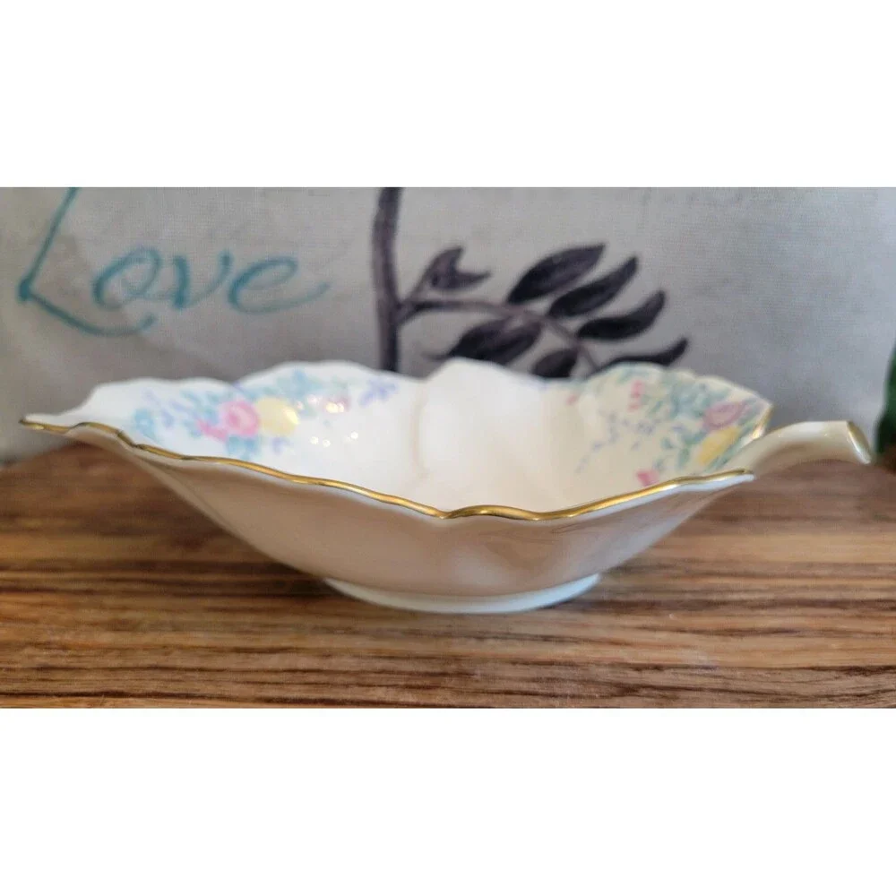 Mikasa Bone China Dish - Larry Laslo - Narumi Japan Gold Trim - Vintage